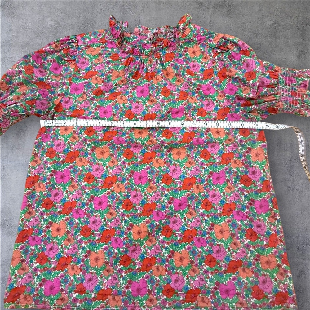 J.CREW Smocked Puff-Sleeve Top in Liberty® Meadow Song Fabric | Small - Picture 14 of 14